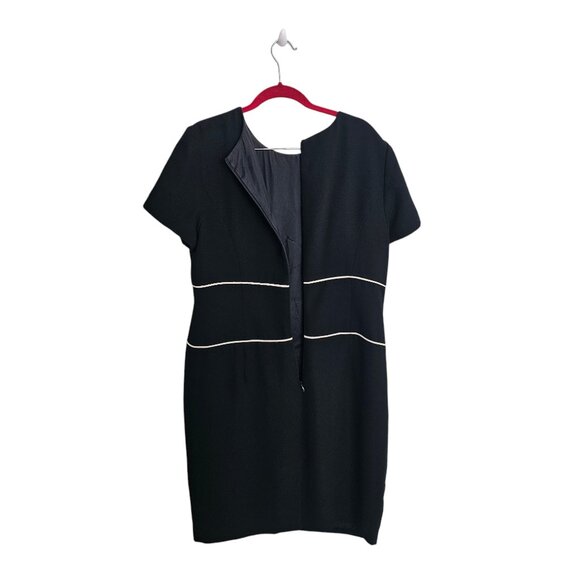 Women's Talbots Petites Minimal Monochrome Elegant Classic Dress - Picture 3 of 6